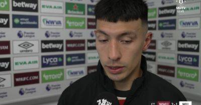 'Frustrated' - Lisandro Martinez gives emotional interview after controversial Manchester United defeat