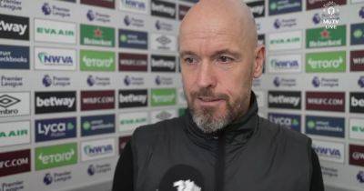 Erik ten Hag gives Rasmus Hojlund update ahead of Manchester United vs West Ham