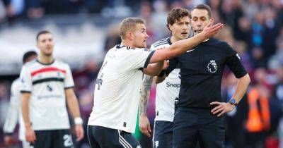 I saw what West Ham did that made Manchester United players angry in controversial defeat