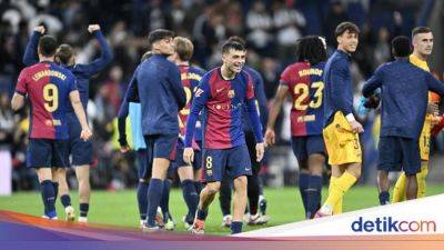 Lionel Messi - El Clasico - Santiago Bernabéu - Reaksi Girang Lionel Messi Lihat Barcelona Bantai Real Madrid - sport.detik.com