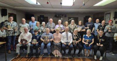 Members of Marchmount Bowling Club in Dumfries have a great time at their prizegiving night