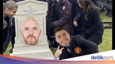 Cristiano Ronaldo - Meme MU Pecat Ten Hag: Akhir Sebuah Era, Ronaldo pun Tertawa - sport.detik.com