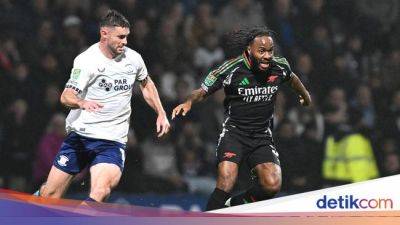 Raheem Sterling - Gabriel Jesus - Kai Havertz - Preston North End - Gocekan Sterling Sudah Aduhai, Finishing-nya... - sport.detik.com