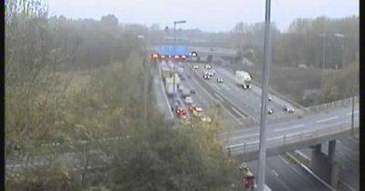 Christmas Eve - Rush hour chaos as drivers face 'severe delays' on M56 and M60 after fire - manchestereveningnews.co.uk - county Island - county Denton