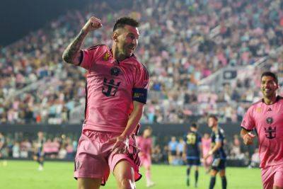 Messi scores two as Miami clinch MLS Supporters’ Shield