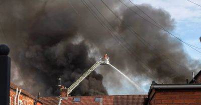 Fire service issues statement as huge blaze breaks out in Manchester