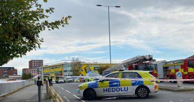 Police seal off busy Cardiff bridge