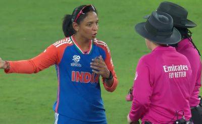 Harmanpreet Kaur Left Fuming As Run-Out Controversy Hits Women's T20 World Cup 2024 - Watch