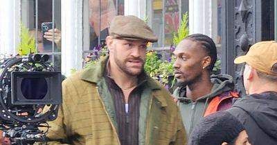 Tyson Fury spotted filming in town centre near Greater Manchester