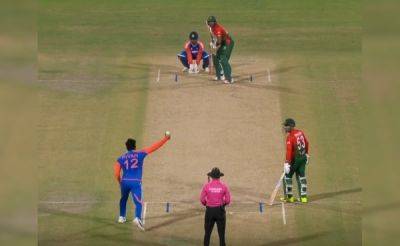 Ravi Bishnoi - Riyan Parag - Watch: Riyan Parag Tries Controversial Action, Ends Up Bowling Rare No-Ball - sports.ndtv.com - India - Bangladesh