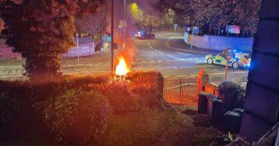 'I didn't think anything of it because it's Manchester, then I saw the burning car'