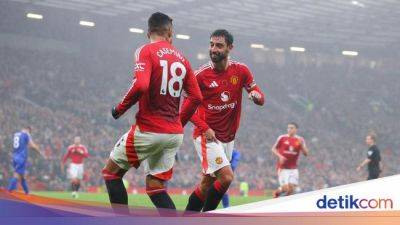Man United Vs Leicester: Fernandes Cs Menang 3-0