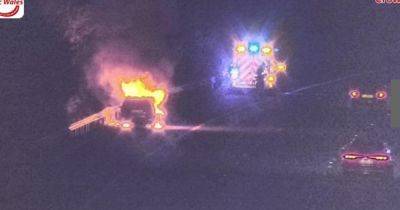 Live updates as M4 fire shuts multiple lanes
