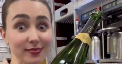 Flight attendant shares 'mind-blowing' secret about champagne served in business class