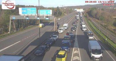 M4 crash between lorry and three vehicles causes long delays - live updates