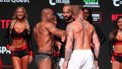 Jake Paul - Mike Tyson - Ariel Helwani - Mike Tyson slaps Jake Paul at final faceoff before epic showdown - foxnews.com - Usa - state Texas - county Arlington - county Christian