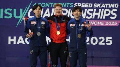 Laurent Dubreuil - Isabelle Weidemann - Graeme Fish leads Canadian speed skating medal haul at Four Continents - cbc.ca - Usa - Canada - Japan - Jordan