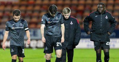Dunfermline 1 Airdrie 0: McCabe says 'even the linesman thought we should have had a penalty', as Diamonds fall seven points adrift of Pars