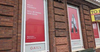 Locals spot error as GAIL's logo appears on windows ahead of bakery opening in Prestwich - manchestereveningnews.co.uk - Britain