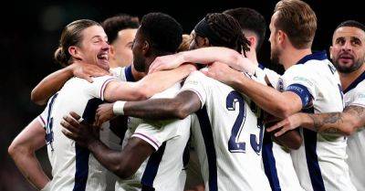 Thomas Tuchel - Jude Bellingham - Harry Kane - Gareth Southgate - Conor Gallagher - Anthony Gordon - Lee Carsley - Jarrod Bowen - Liam Scales - Wembley Stadium - Taylor Harwood-Bellis - 10-man Ireland suffer heavy defeat to England - breakingnews.ie - Finland - Ireland - Greece