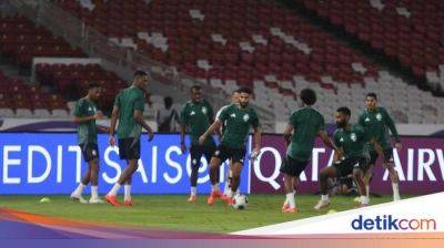 Intip Timnas Arab Saudi Jalani Latihan di GBK
