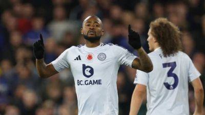 Jamie Vardy - Sam Morsy - Leif Davis - Leicester deny 10-man Ipswich first win with late Ayew equaliser - channelnewsasia.com - Jordan