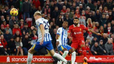 Salah sends Liverpool top, Man City surrender long unbeaten run