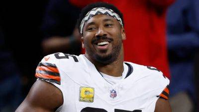 Myles Garrett - Browns' Myles Garrett has words for Steelers' TJ Watt ahead of AFC North battle - foxnews.com - county Brown - county Cleveland