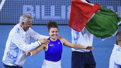 Lucia Bronzetti - Billie Jean - Jasmine Paolini - Sara Errani - Jasmine Paolini leads Italy to Billie Jean King Cup title - rte.ie - Britain - France - Italy - Poland - Japan - state Indiana - Slovakia