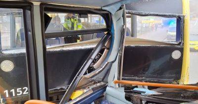 'The whole of the front of the bus had caved in on me' - Chef suffers horror leg injuries in double bus crash