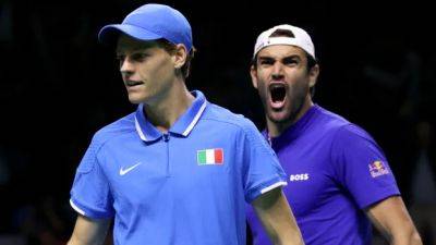 Sinner, Berrettini lift Italy past Australia and back to Davis Cup final