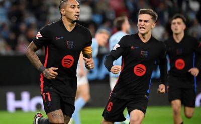 Robert Lewandowski - Atletico Madrid - Jules Kounde - Hansi Flick - Celta Vigo - Marc Casado - Barcelona Collapse In Celta Draw Without Lamine Yamal, Diego Simeone Hits Milestone - sports.ndtv.com