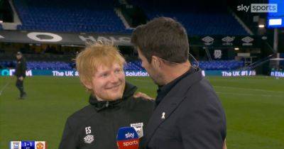 What Ed Sheeran said as he crashed Ruben Amorim post-match Manchester United interview