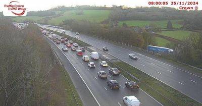 Rush hour crash causes long delays on M4 - live updates