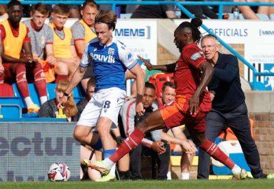 Mark Bonner - Robbie Mackenzie - Luke Cawdell - Aaron Rowe - Josh Andrews - George Lapslie - Elliott Nevitt - Medway Sport - Gillingham manager Mark Bonner hopes to have midfielder Armani Little back for next week’s League 2 match at Bromley - kentonline.co.uk