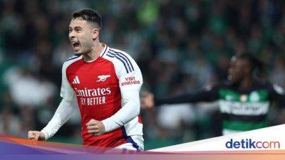 Thomas Partey - Declan Rice - Martin Odegaard - Kai Havertz - David Raya - Gabriel Martinelli - Gabriel Magalhaes - Francisco Trincao - William Saliba - Viktor Gyokeres - Marcus Edwards - Riccardo Calafiori - Morten Hjulmand - Arsenal Dominan, Ungguli Sporting CP 3-0 di Babak I - sport.detik.com - Israel