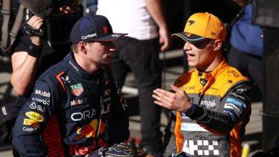 Max Verstappen - Sergio Perez - Charles Leclerc - Carlos Sainz - Oscar Piastri - Verstappen should consider a career in comedy, says Norris - channelnewsasia.com - Qatar - Netherlands - Australia - Mexico - county Lewis - county George - county Russell