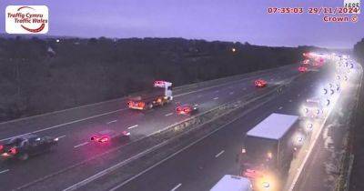M4 incident shut two lanes near Bridgend - walesonline.co.uk