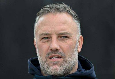 Tonbridge Angels boss Jay Saunders reacts to 4-1 FA Cup first-round home defeat against Harborough Town in front of record crowd at Longmead