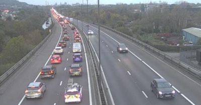 M4 accident causing delays as lane is closed - live updates