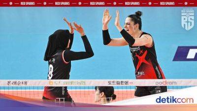 Megawati Hangestri Menggila, Rebut MVP Laga Red Sparks vs Hi-Pass