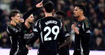 Arsenal hit five to crush sorry West Ham and go second in Premier League