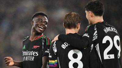 Max Kilman - Martin Odegaard - Kai Havertz - Julen Lopetegui - London Stadium - Lucas Paquetá - Emerson Palmieri - Leandro Trossard - West Ham United - Bukayo Saka the spark as ruthless Arsenal crush sorry West Ham - rte.ie