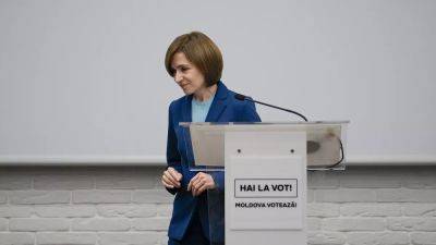 Incumbent Maia Sandu has slim lead in Moldova's presidential run-off