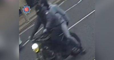 CCTV image released after moped rider 'threatened with knife' on Manchester street