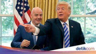 Gianni Infantino - Donald Trump - Kamala Harris - Trump Jadi Presiden AS, Bos FIFA: Piala Dunia 2026 bakalan Hebat! - sport.detik.com