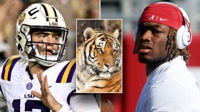 Garrett Nussmeier - Ole Miss Rebels - LSU may have live tiger on sideline vs Alabama: reports - foxnews.com - Usa - state Oregon - state Alabama - state Louisiana