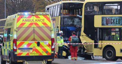 LIVE At least 13 in hospital following serious bus crash on edge of Manchester city centre