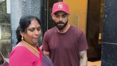Over-Excited Female Fan Grabs Virat Kohli's Arm For Selfie