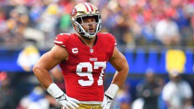 Nick Bosa - Donald Trump - George Kittle - Brock Purdy - Source - NFL fines 49ers' Nick Bosa for wearing 'MAGA' hat - ESPN - espn.com - San Francisco